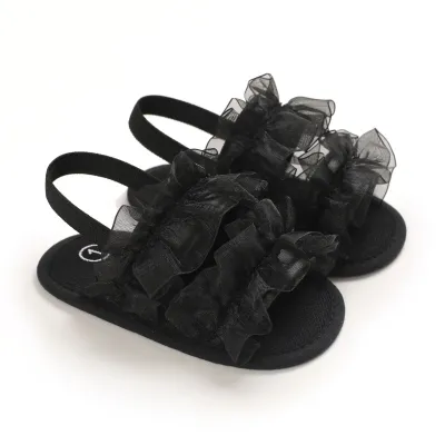 Baby Girls Princess Lace Solid Color Non-slip Sandals