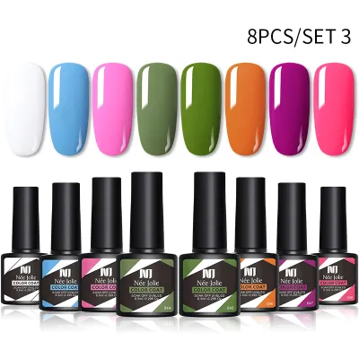 Manicure Phototherapy 8 Colors/set Nail Polish Gel Color Coat UV Set