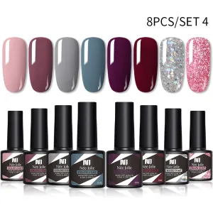 Manicure Phototherapy 8 Colors/set Nail Polish Gel Color Coat UV Set