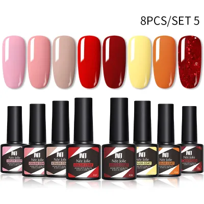 Manicure Phototherapy 8 Colors/set Nail Polish Gel Color Coat UV Set