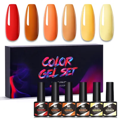 Nail Polish Gel 6 Bottles/set Nail Art Phototherapy Gel Color Barbie Nail Color Coat