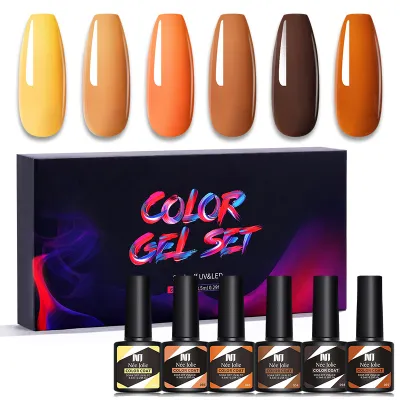 Nail Polish Gel 6 Bottles/set Nail Art Phototherapy Gel Color Barbie Nail Color Coat