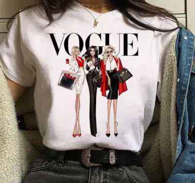 Women Casual Basic Graphic Letter Printed Short Sleeve Loose T-Shirt