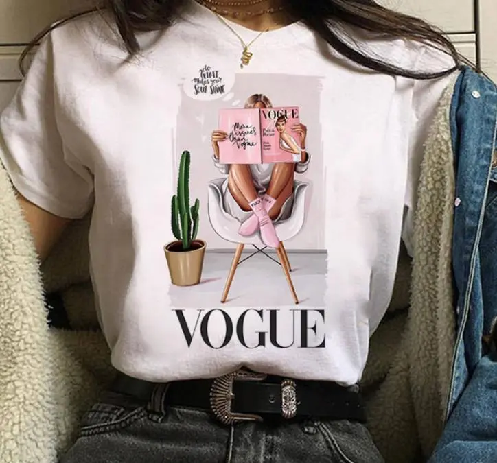 Women Casual Basic Graphic Letter Printed Short Sleeve Loose T-Shirt