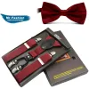 4 Folder Wine Red