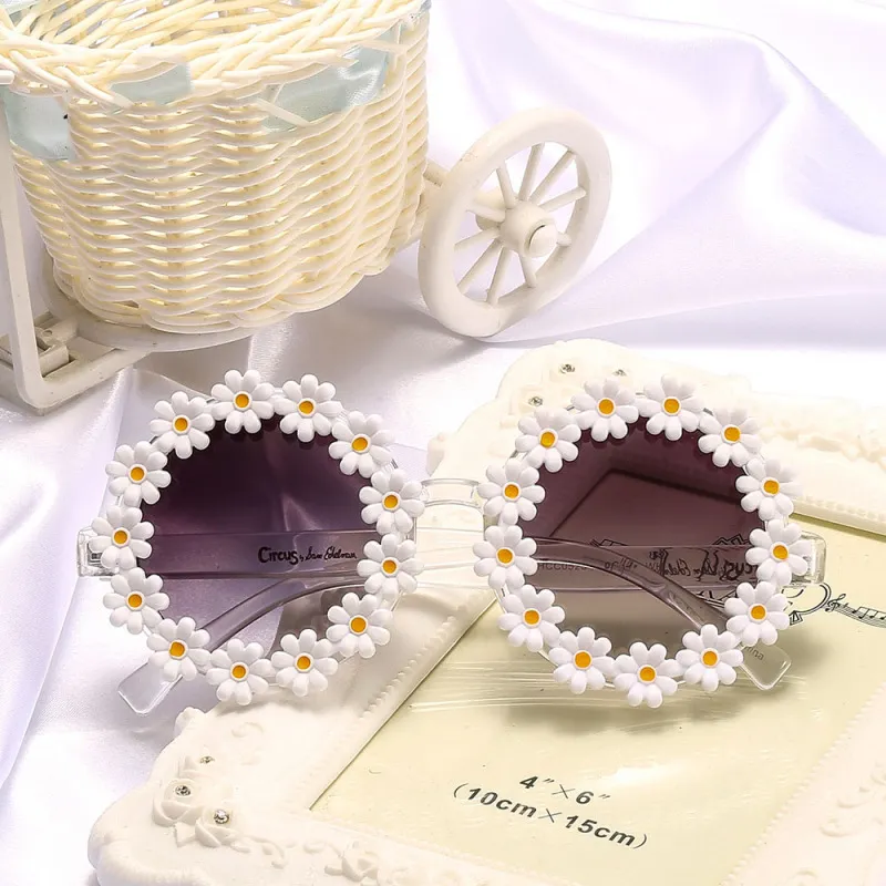 Funny Daisy Spectacle Frame Sunglasses Unisex Fashion PC