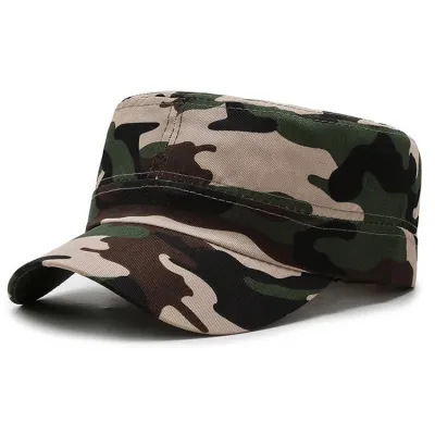Unisex Outdoor Military Training Camouflage Flat Cap