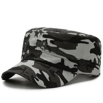 Unisex Outdoor Military Training Camouflage Flat Cap