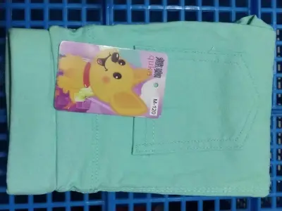 Girls Basic Solid Color Cropped Cotton Leggings Mid Waist