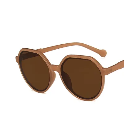 Women Retro Solid Color Small Frame Sunglasses