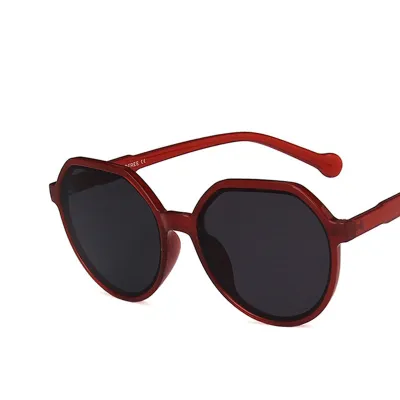 Women Retro Solid Color Small Frame Sunglasses