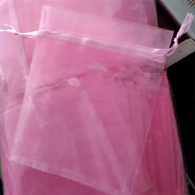 Mesh Cosmetics Drawstring Gift Shopping Bag