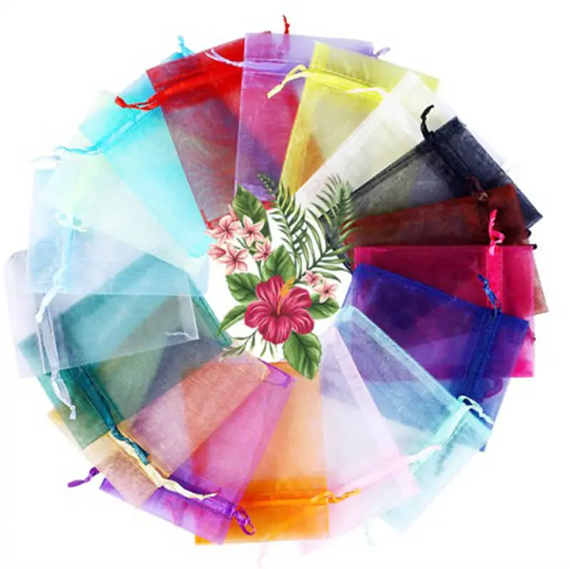 Mesh Cosmetics Drawstring Gift Shopping Bag