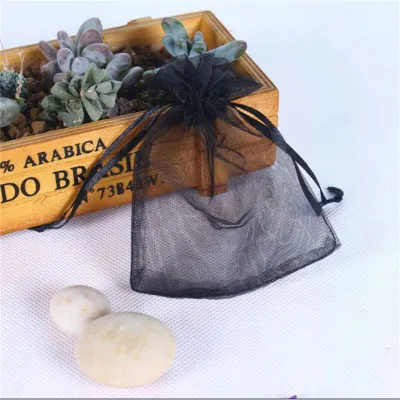 Mesh Cosmetics Drawstring Gift Shopping Bag