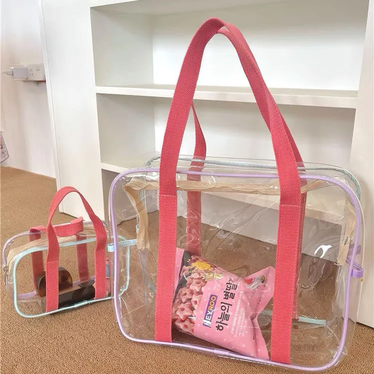 Korea Large Capacity PVC Transparent Clear Water Beach Bag