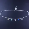 Colorful Butterfly Waist Chain Silver
