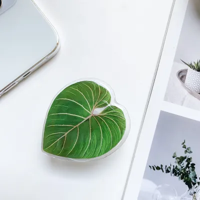 Creative Leaf Shaped Desktop Mobile Phone Holder Stand