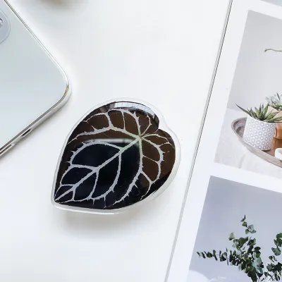 Creative Leaf Shaped Desktop Mobile Phone Holder Stand
