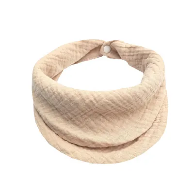 Baby Basic Solid Color Cotton Drool Bib
