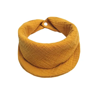 Baby Basic Solid Color Cotton Drool Bib