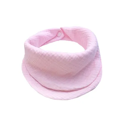 Baby Basic Solid Color Cotton Drool Bib