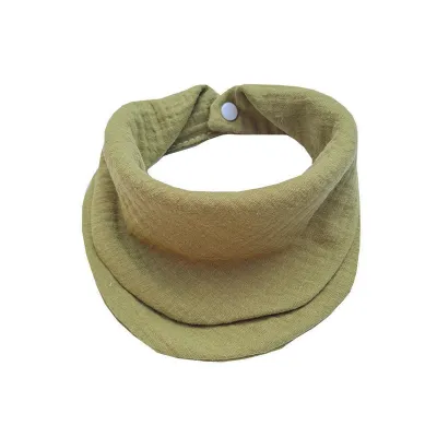 Baby Basic Solid Color Cotton Drool Bib