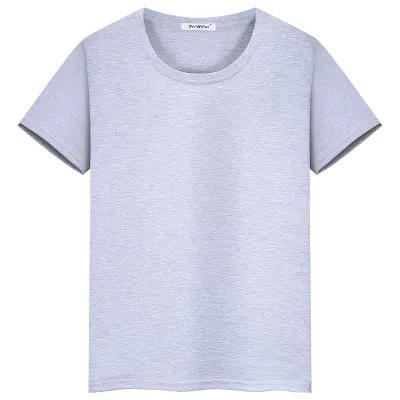 Kids Casual Solid Color Wild Style Round Neck Short Sleeve Cotton T-shirt