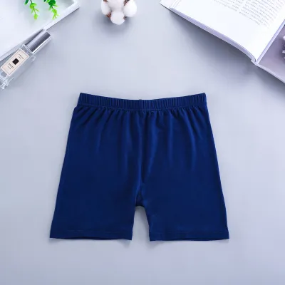 Girls Basic Solid Color Modal Cotton Pajama Shorts Leggings