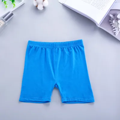 Girls Basic Solid Color Modal Cotton Pajama Shorts Leggings