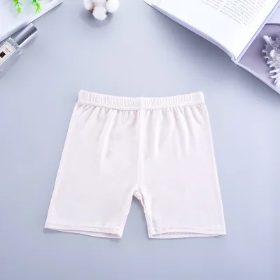 Girls Basic Solid Color Modal Cotton Pajama Shorts Leggings
