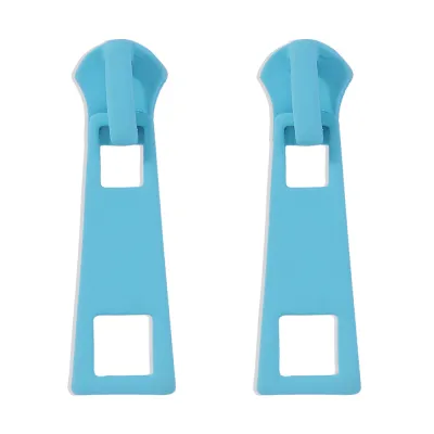 Creative Funny Zipper Shape Design Alloy Earrings Women's Geometric