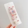 4-Pink Strawberry Bow Tie Set