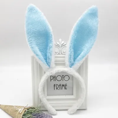 Easter Plush Rabbit Headband Plaid