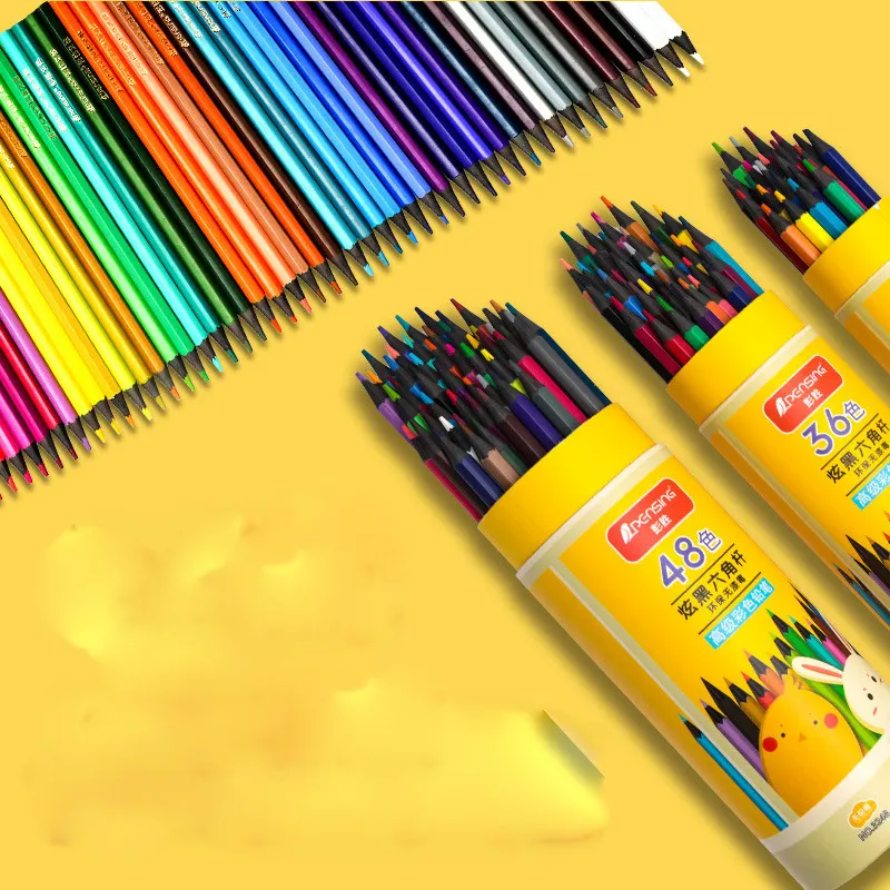 Multi Color Cartoon Animal Colored Pencil Refill Student Painting Stationery