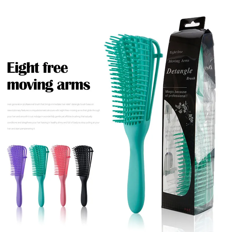 Women Shampoo Smooth Hair TPE Octopus Comb Hair Styling Tool