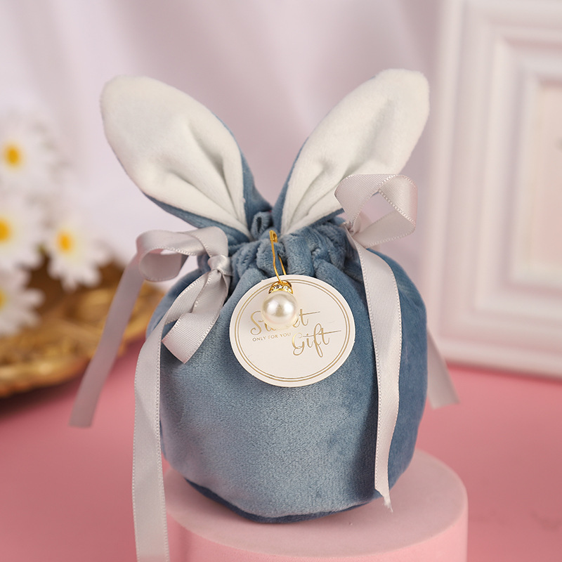Wholesale Easter Festival Party Candy Storage Bunny Ear Bag