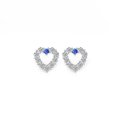 Simple Geometric Rhinestone Decorative Alloy Stud Earrings