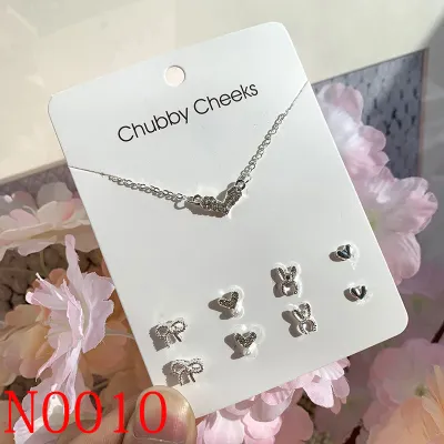 Creative Geometric Shape Zircon Decorative Alloy Stud Earrings Set