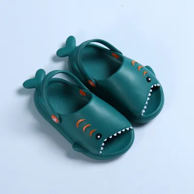 Kids Cute Cartoon Shark Soft Bottom EVA Slippers Unisex