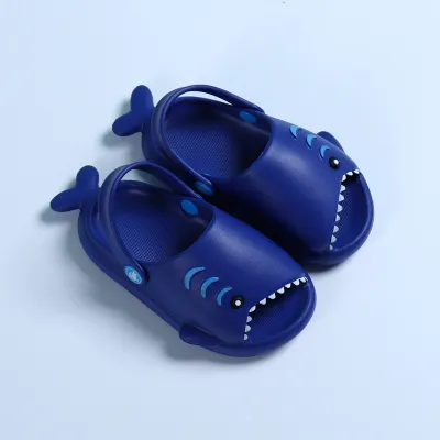 Kids Cute Cartoon Shark Soft Bottom EVA Slippers Unisex