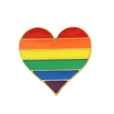 Creative Geometric Shape Rainbow Color Enamel Brooch Unisex Fashion OL Brooches