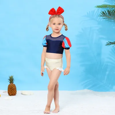Girls Cute Princess Series Swimsuit Two-piece Set