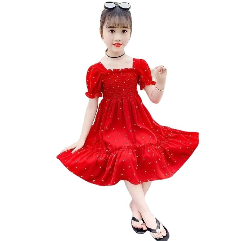 Wholesale Girls Sweet Short Sleeve Stringy Selvedge Elastic