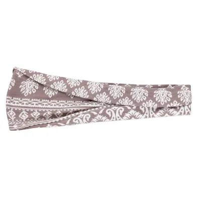 Boho Geometric Print Elastic Wide Sport Headband for Women