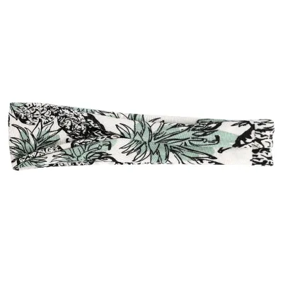 Boho Geometric Print Elastic Wide Sport Headband for Women