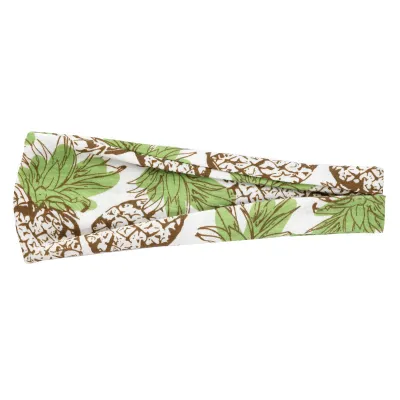 Boho Geometric Print Elastic Wide Sport Headband for Women