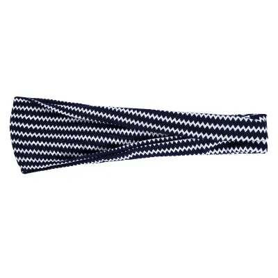 Boho Geometric Print Elastic Wide Sport Headband for Women
