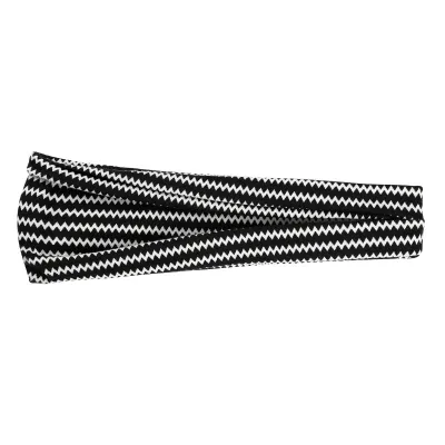 Boho Geometric Print Elastic Wide Sport Headband for Women