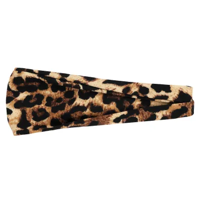 Boho Geometric Print Elastic Wide Sport Headband for Women