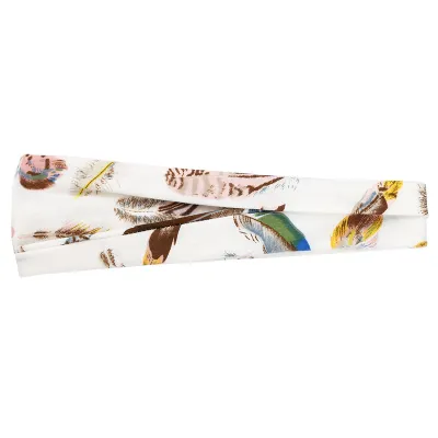 Boho Geometric Print Elastic Wide Sport Headband for Women